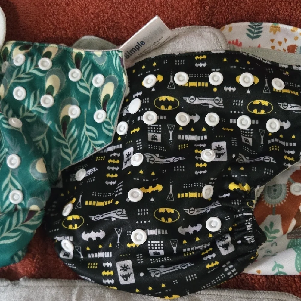 Simple Kids Diaper Covers - Black, Green, White